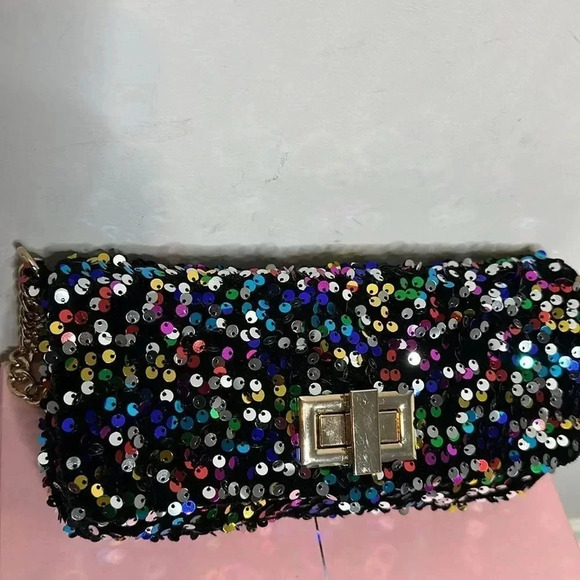 Sequined Shoulder Bag - Picture 4 of 7